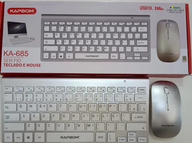 Teclado c/ Mouse  Slim Sem Fio !! Nano 2.4 GHz-Excelente !!!!!