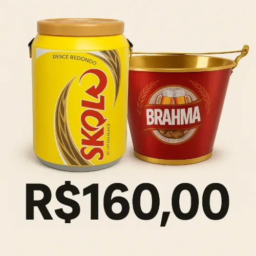 Cooler Skol + Balde de Gelo Brahma