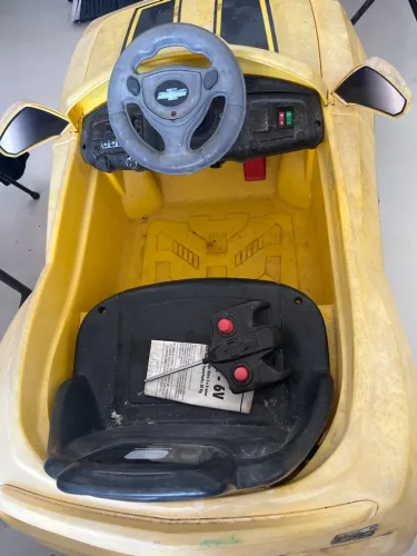 Carrinho Elétrico Infantil Camaro Amarelo