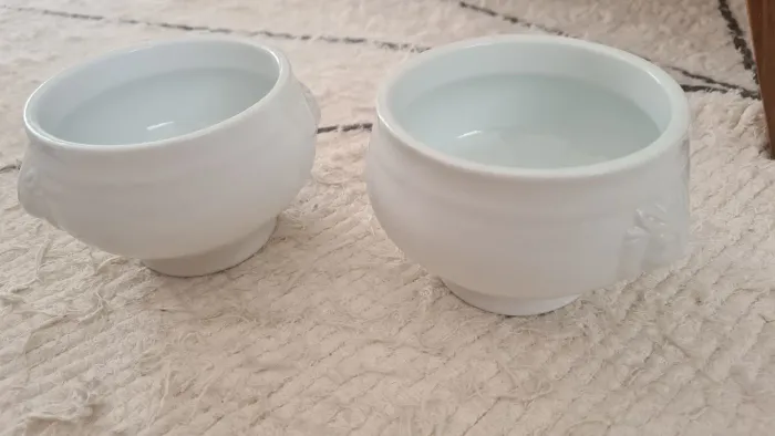 Jogo com 2 Sopeiras de Porcelana