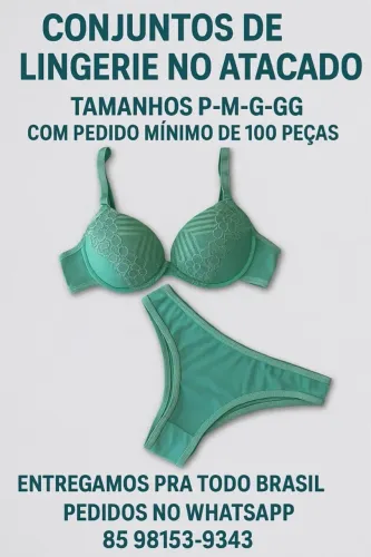 Conjuntos de Lingerie no Atacado - Diversos Tamanhos
