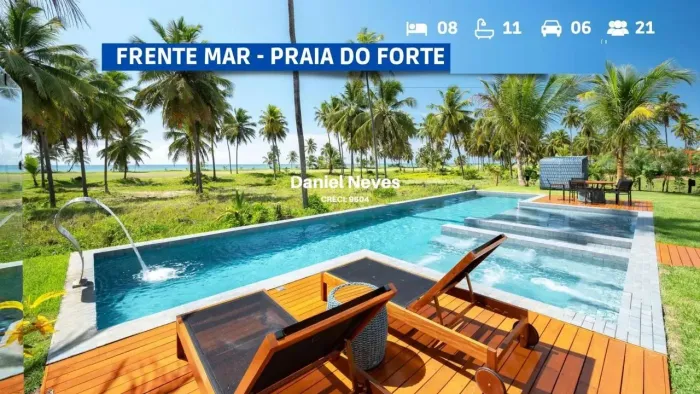 Casa em Condomínio para Venda em Mata de São João, Praia do Forte, 8 dormitórios, 8 suítes