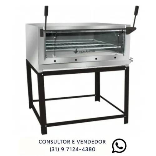 Forno de Pizza a Gás com Pedra Venâncio