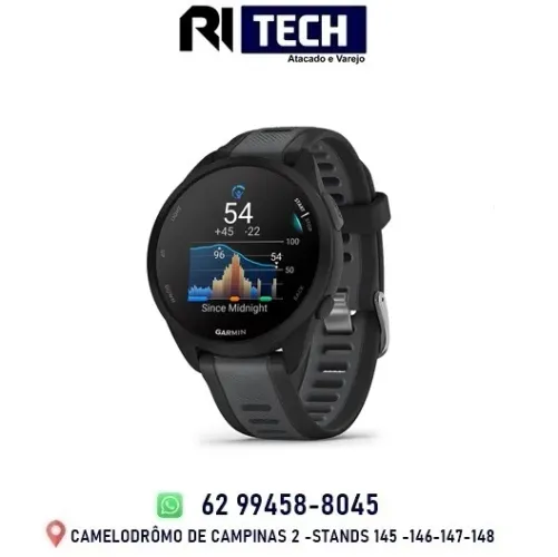 Relógio Monitor Cardíaco Garmin Forerunner 165 Music Amoled