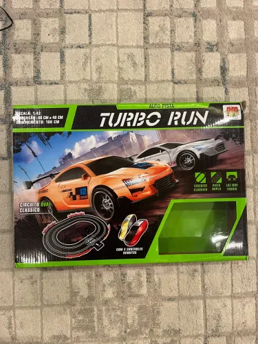 Autorama Auto Pista Turbo Run 2 Carrinhos e pista oval