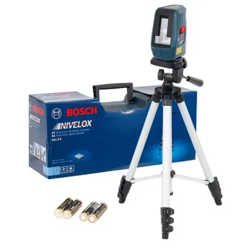 NÍVEL A LASER BOSCH 15 MTS NIVELOX GII 3X C/TRIPE