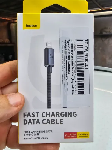 Cabo Baseus Type-C para Lightning 20W 1.2m - Carregamento Rápido