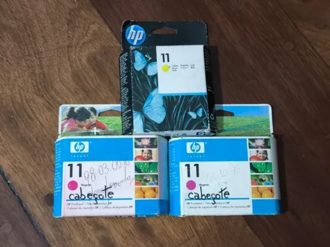 CABEÇA DE IMPRESSÃO HP 11 MAGENTA,YELLOW C4812A C4813A ORIGINAL NOVA
