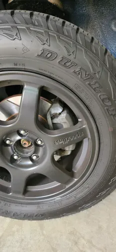 Rodas speedline 2108 de rally e pneus Dunlop 215/65/16