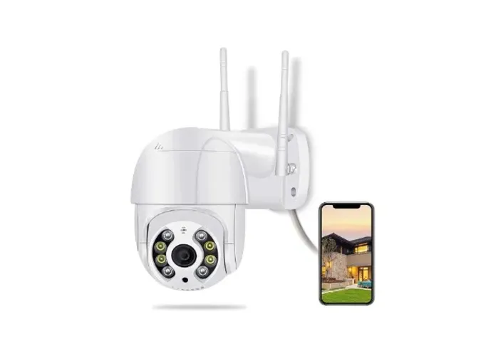 Câmera Externa Icsee Ip Wifi Hd 1080p A8 Speed Dome Prova D'água, Infravermelho APP: Icsee