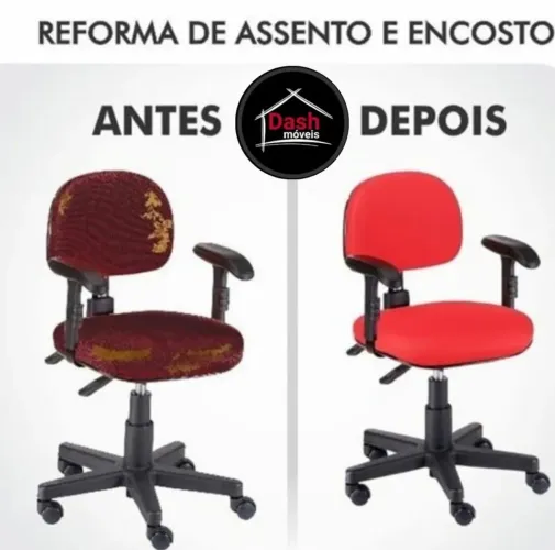 Reforma de Assento e Encosto de Cadeira para Escritório