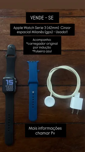 Vende - se Apple Watch Series 3 42 mm USADO!!