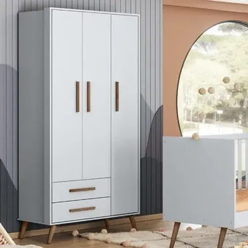 Guarda Roupa Retrô 3830 3 Portas 2 Gavetas - Entrega e montagem p/ Fortaleza