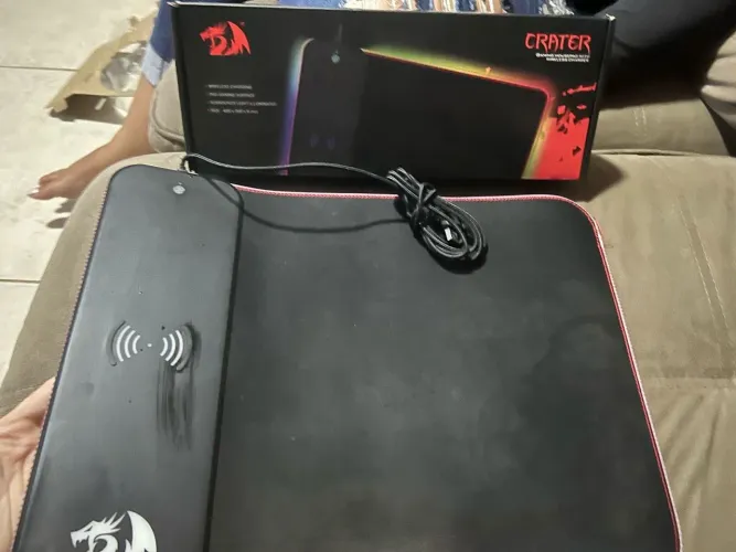 Mousepad Gamer com Carregador Wireless