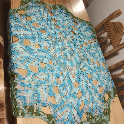 Toalha de crochê 