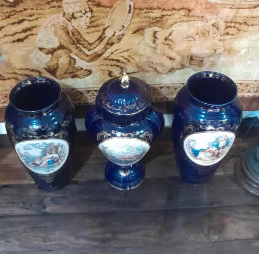 Conjunto vasos de porcelana