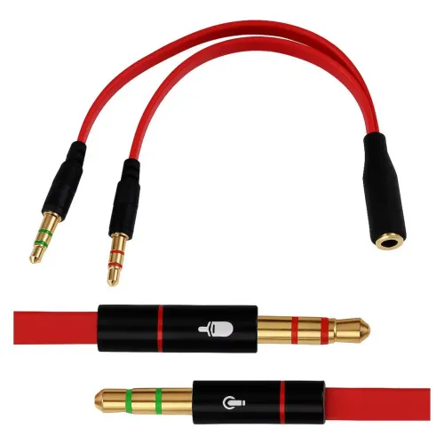 Adaptador P2 para Fone e Microfone (Novo)