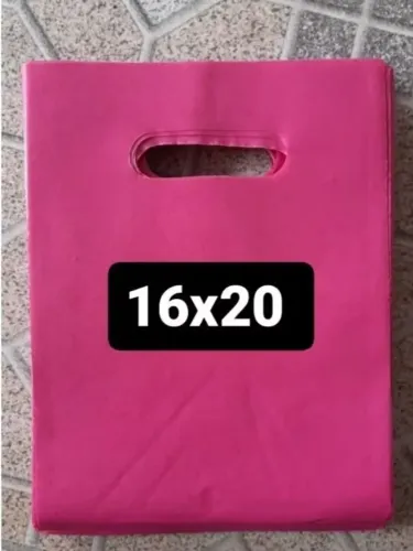 Sacolas plásticas boca de palhaço 50 unidades Tamanho 20x16 