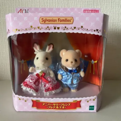Sylvanian families conjunto de Amigos aniversário Freya E Theo