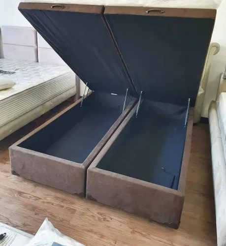 CAMA BAÚ QUEEN BIPARTIDA OU KING FRETE GRÁTIS ENTREGA RÁPIDA 