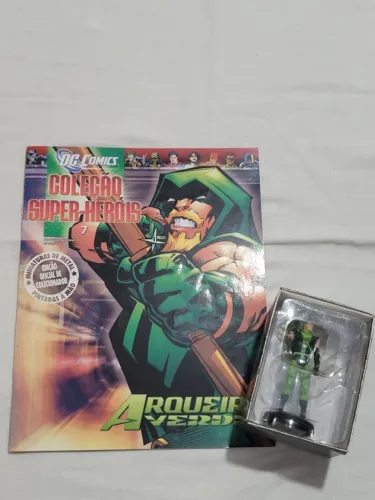 Miniatura Eaglemoss Arqueiro Verde - Edição 7 com caixa e revista