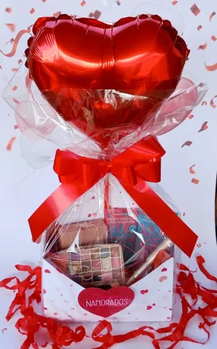 Kit Caixa especial Dia dos Namorados - com Fio de Fada e Balão 