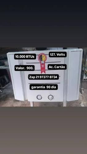 Ar Springer 10.000 BTUs 127.V gelando aceito cartão