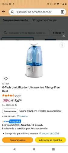 Umidificador Allergy Free