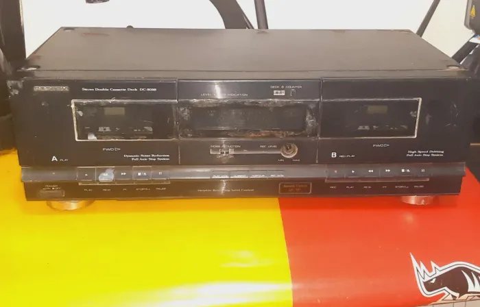 Fortex Stereo Double Cassette Deck DC-3038, gravador de fita k7