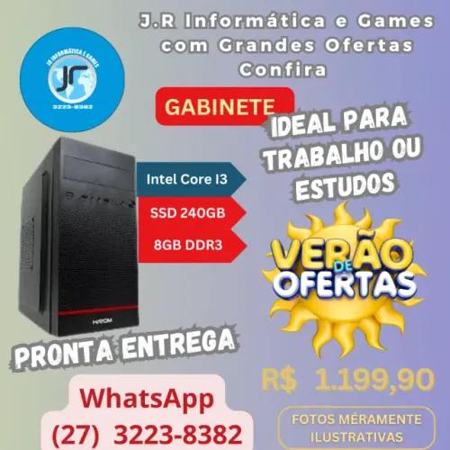 CPU - Completos, Perfeitos para Trabalho e Estudos! a partir de R$ 999