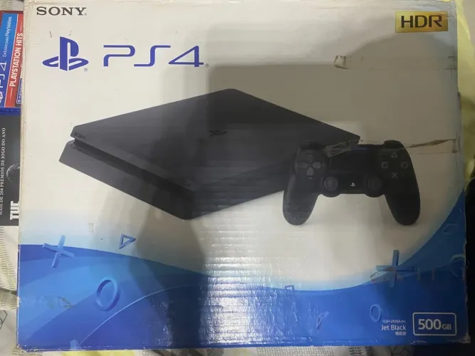 PS4 Slim 500gb + 2 controles + Hd externo 320gb + 6 jogos
