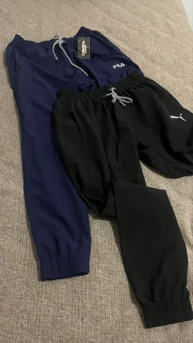 Kit 2 Calças Corta-Vento Puma e Fila Originais Tam. M