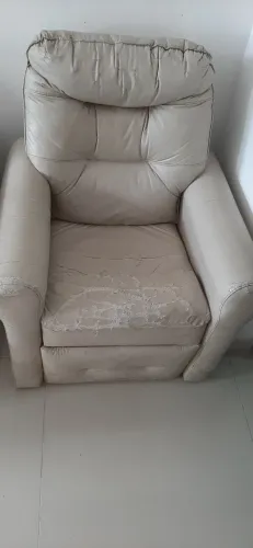 Poltrona reclinavel creme