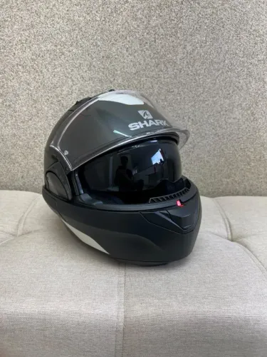 CAPACETE SHARK EVO ES BLANK MAT KMA | PRETO FOSCO
