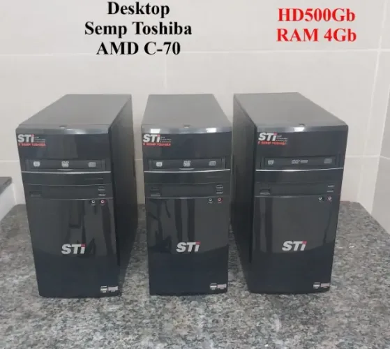 COMPUTADORES Semp Toshiba AMD C-70 \  Excelente estado OPORTUNIDADE! R$ 600,00 OS TRÊS!
