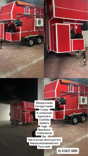 Reboque para 2 cavalos