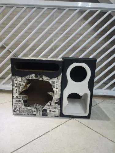 Cx labirinto 12"  + box para médio 8",corneta e tuita