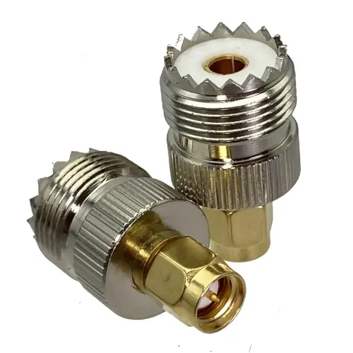Plug PL259 fêmea x Plug SMA macho