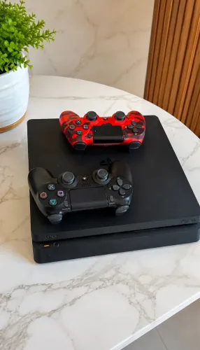 Vendo PS4 Slim1TB de memória, e acompanha dois controles novos