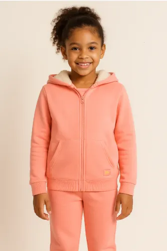 Conjunto de Moletom Infantil Up Baby - Tam. 8 - Flúor