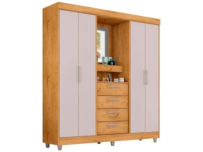 Vendo cama de casal unibox e guarda-roupa casal