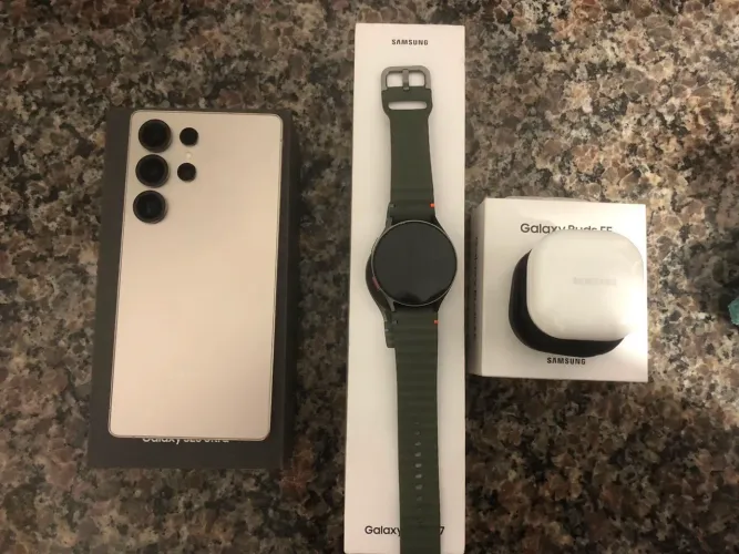 Troco S25 Ultra + Galaxy Watch7 + Galaxy buds