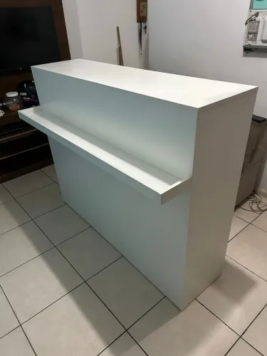 BALCÃO DE ATENDIMENTO 1,50M COM GAVETA E CHAVE - ESTADO DE NOVO 