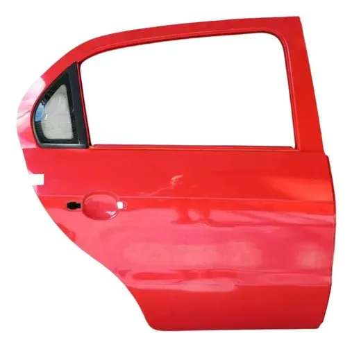 Porta Traseira Direita Voyage G6 2013 A 2016 ~detalhe Traseira Direito Vermelho