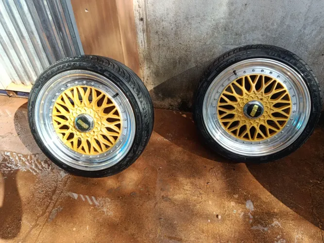 RODAS BBS ARO 18 FURAÇÃO 4/100, COM PNEUS