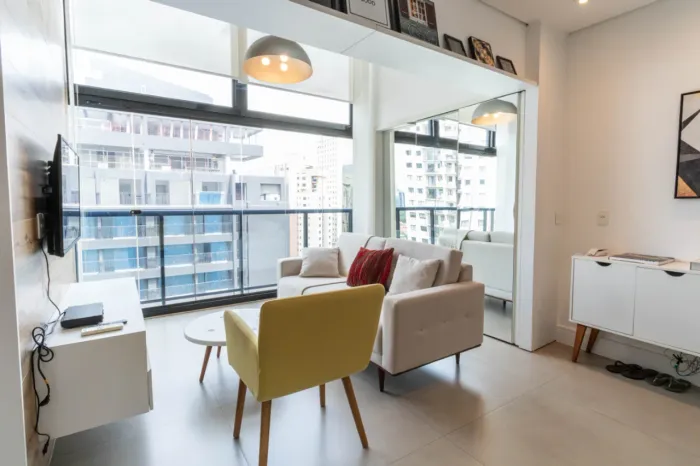 Apartamento para venda em Vila Olímpia com 1 quarto, sendo 1 suíte, 62m²