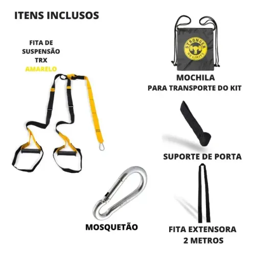 Fita de treino funcional tipo TRX em ótimo estado de conservação.