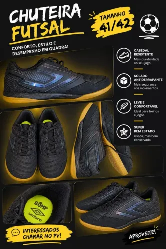 Chuteira nova futsal