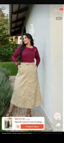Lote de roupa feminina evangélica