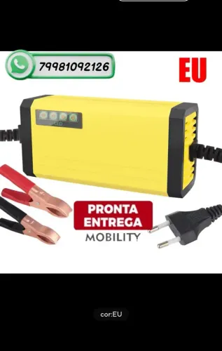 Carregador de Bateria automotivo Inteligente 12V/2A 4Ah-20Ah, produto novo ; )